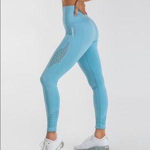Gymshark energy seamless light blue leggings S
